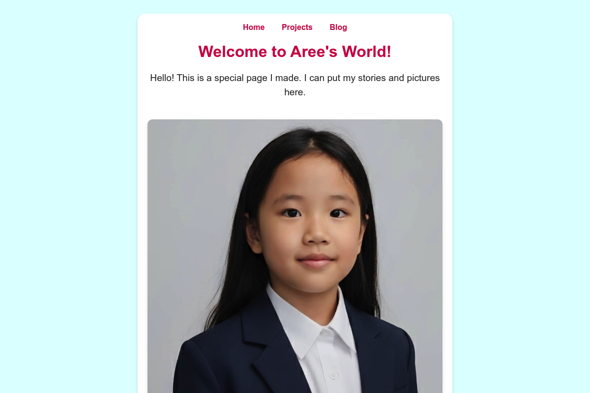 Aree's Site project thumbnail.