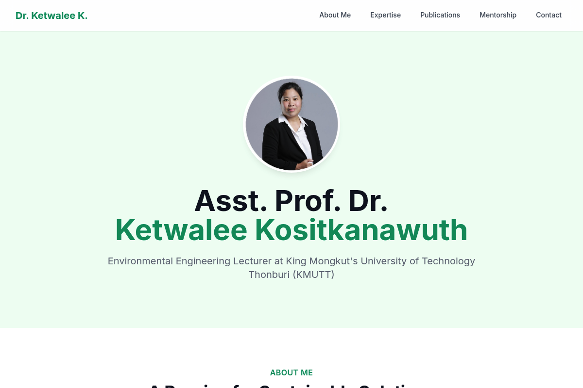 Dr. Kha's Academic Site project thumbnail.